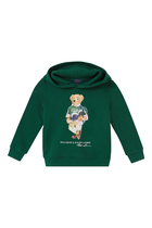 Bear Print Hooded Sweatshirt